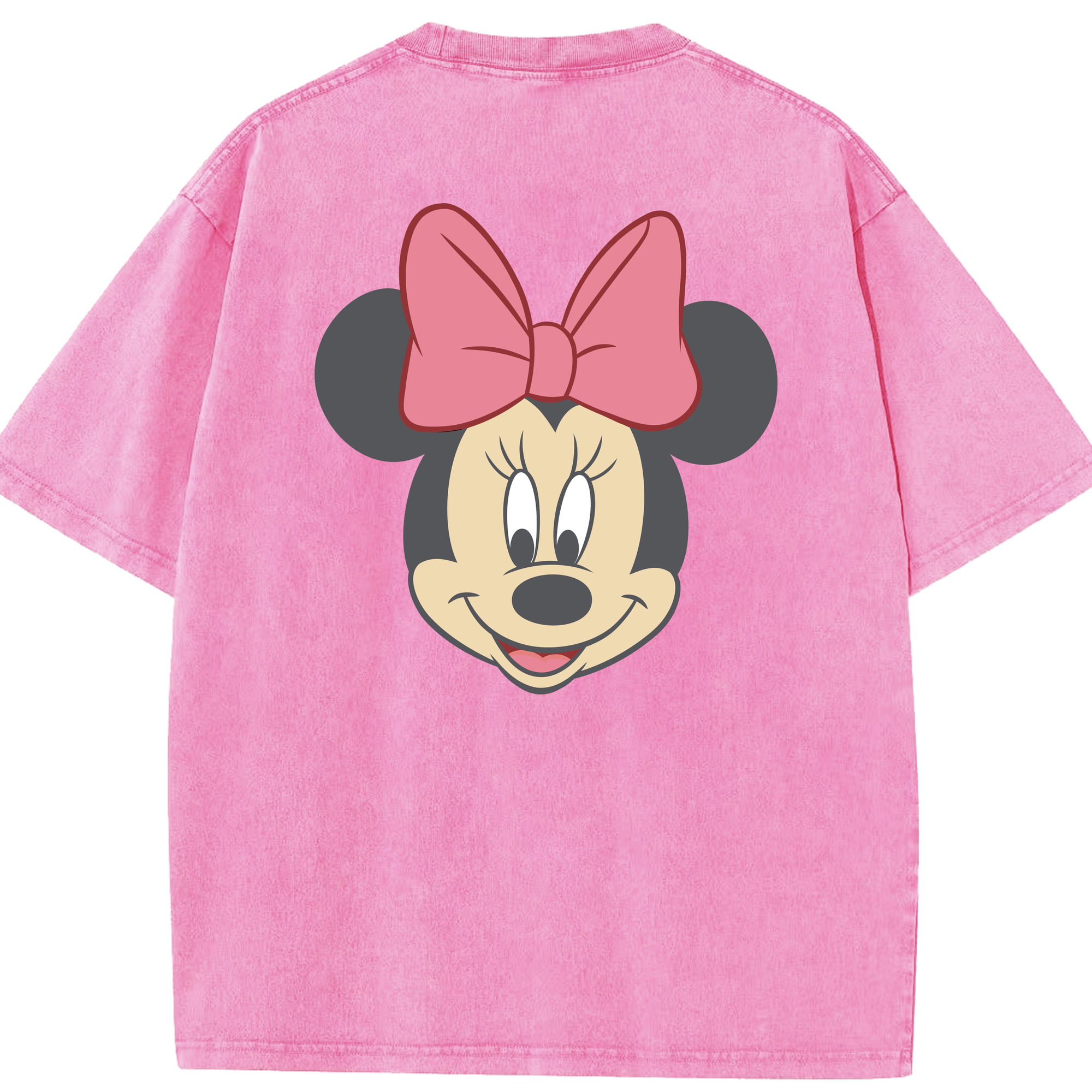 （画像用） ミッキーマウス Mickey Mouse 綿100% ヴィンテージ風 半袖Tシャツ（背面プリント）